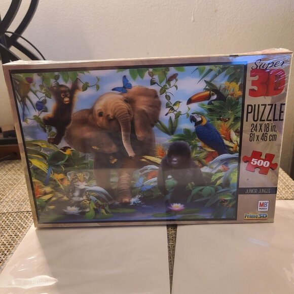 Sealed Howard Robinson Super 3D Junior Jungle Puzzle - Picture 1 of 2